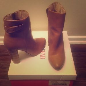 Cognac Booties